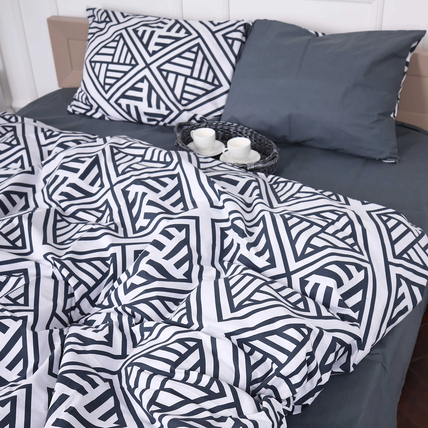 Комплект постільної білизни MirSon Бязь 17-0026 Achiles 200x220 (2200001397019)