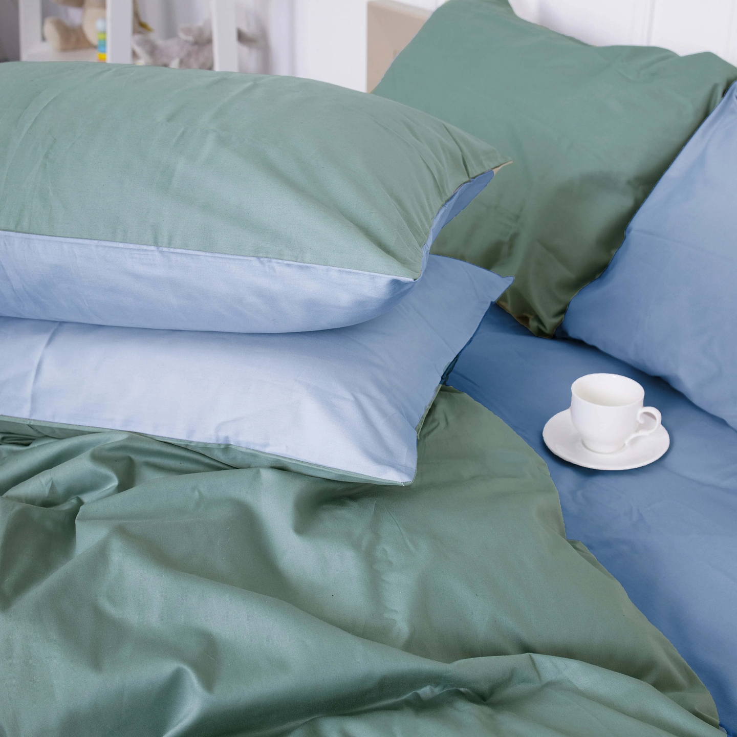 Комплект постельного белья MirSon Сатин 0844 +0842 Jack Двухспальный (2200002028684)