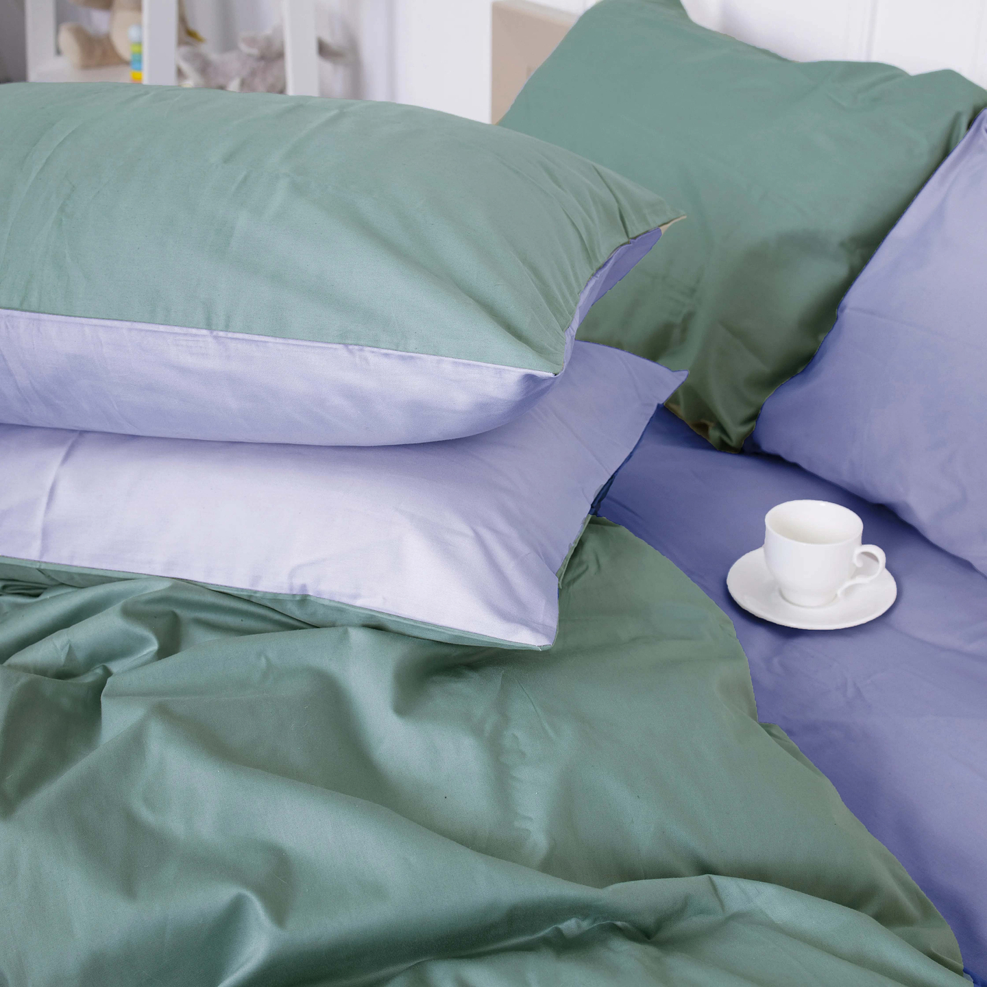 Комплект постельного белья MirSon Сатин 0844 +0843 Edward Двухспальный (2200002028882)