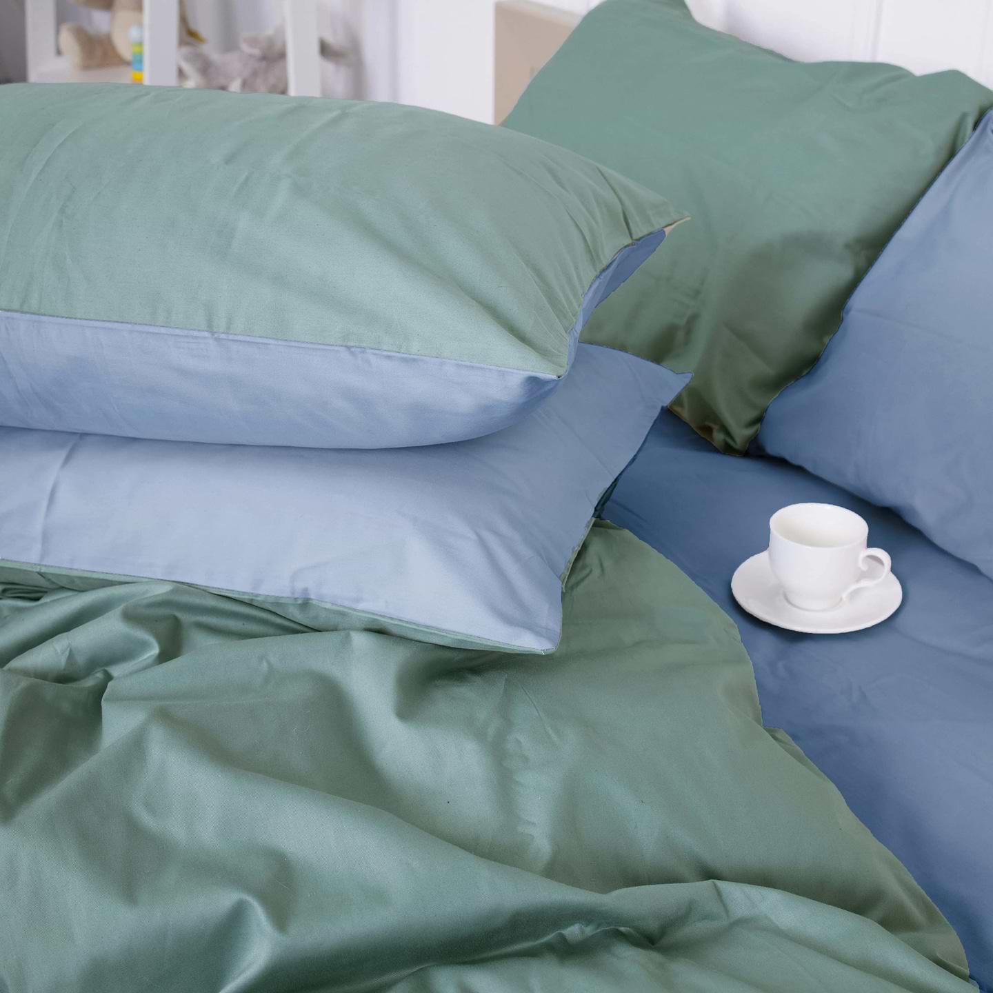 Комплект постільної білизни MirSon Сатин 0844 + 0845 Walter Сімейний (2200002029100)