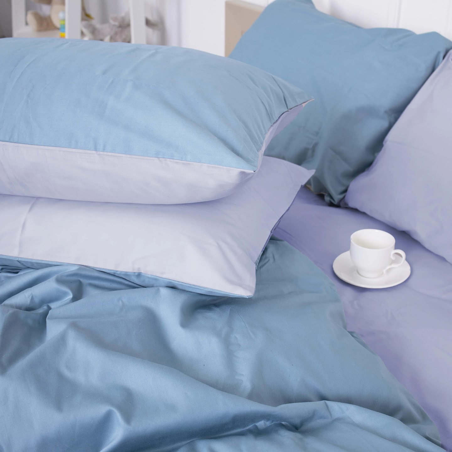 Комплект постельного белья MirSon Сатин 0845 +0843 Mabel Двухспальный (2200002029889)