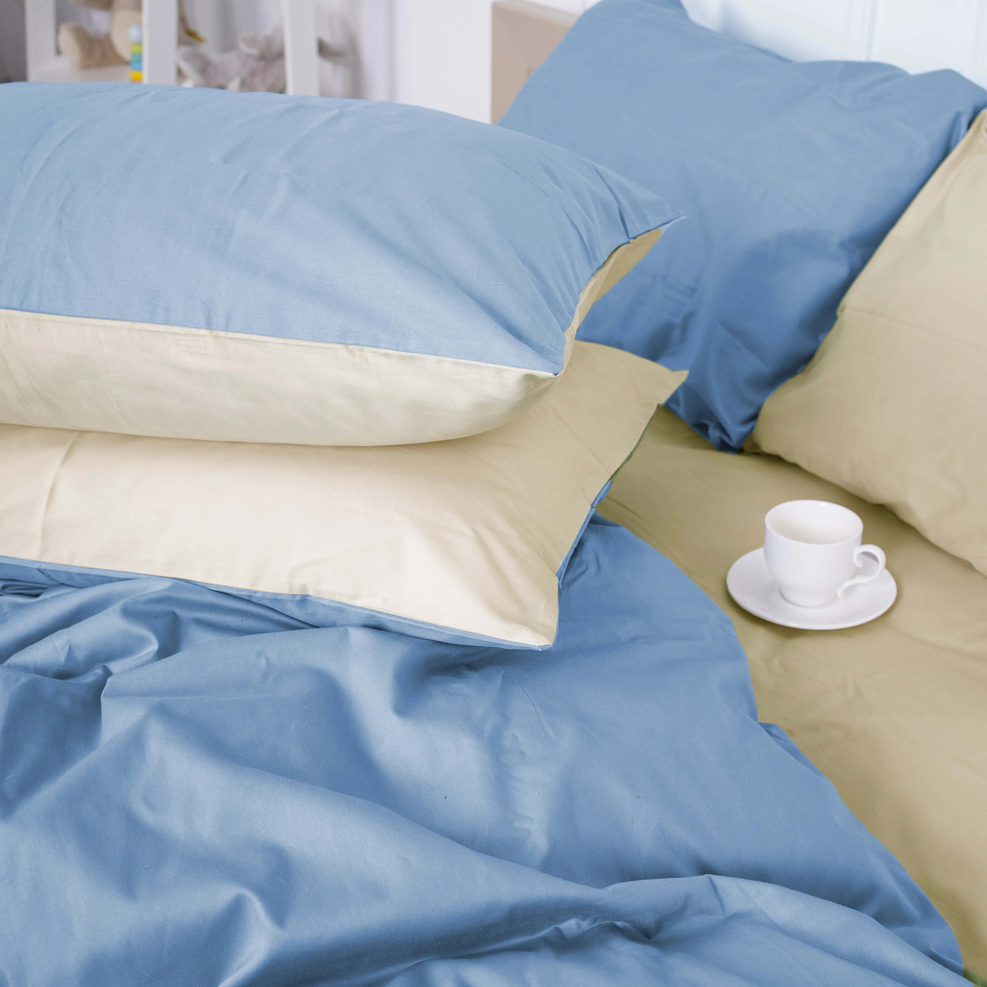 Комплект постельного белья MirSon Сатин 0845 +0840 Evans Двухспальный (2200002030281)