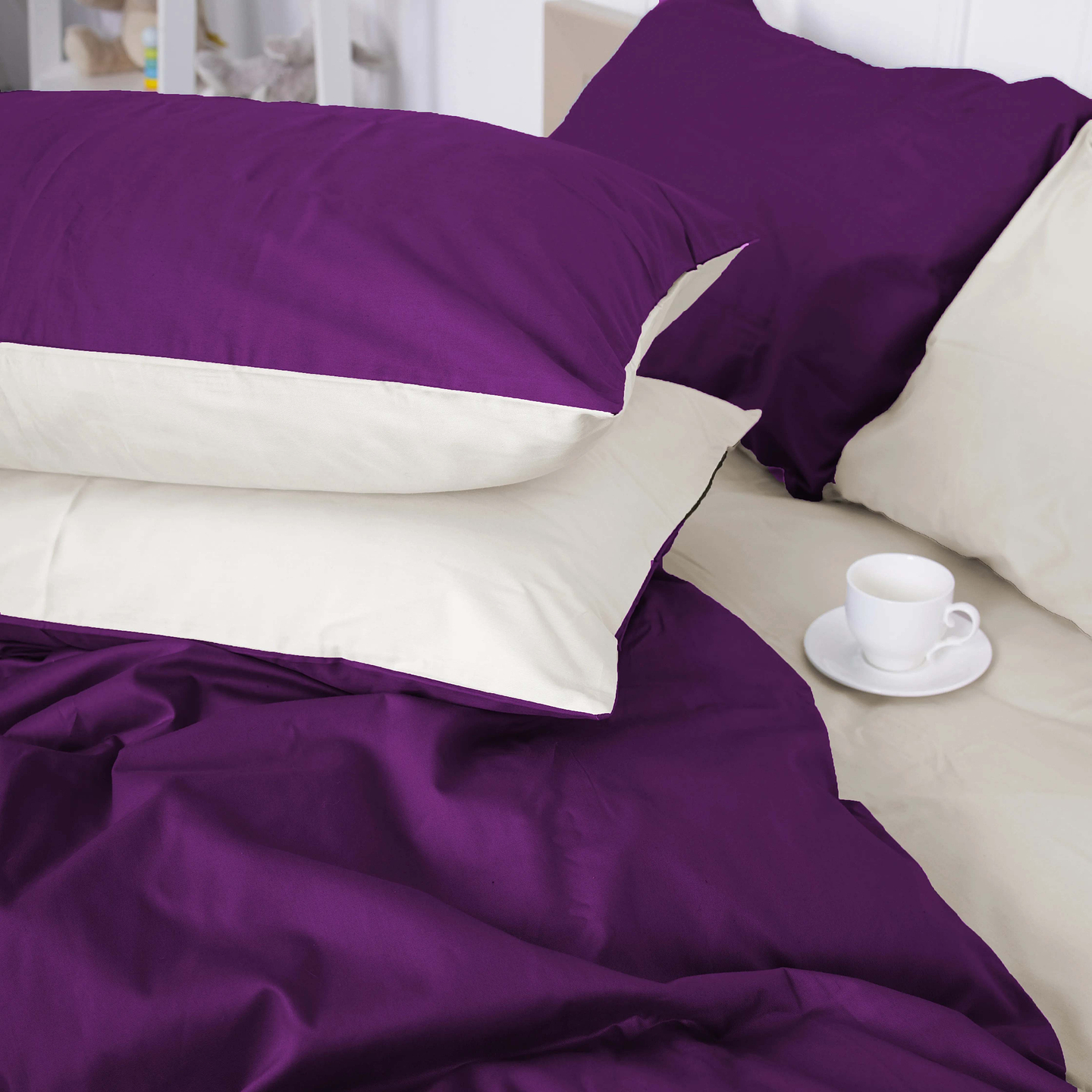 Комплект постельного белья MirSon Сатин 0846 +0840 Betty Двухспальный (2200002030687)