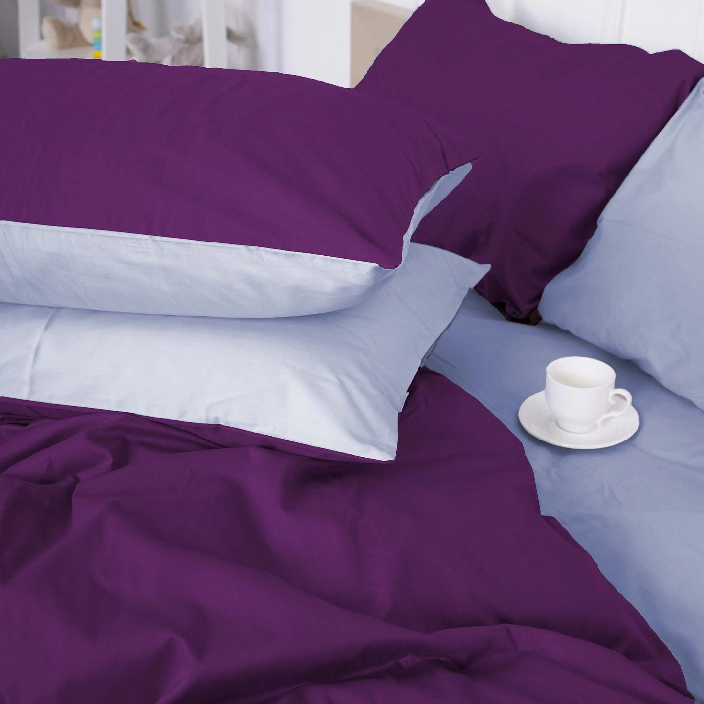 Комплект постільної білизни MirSon Сатин 0846 + 0842 Agnes Сімейний (2200002031103)