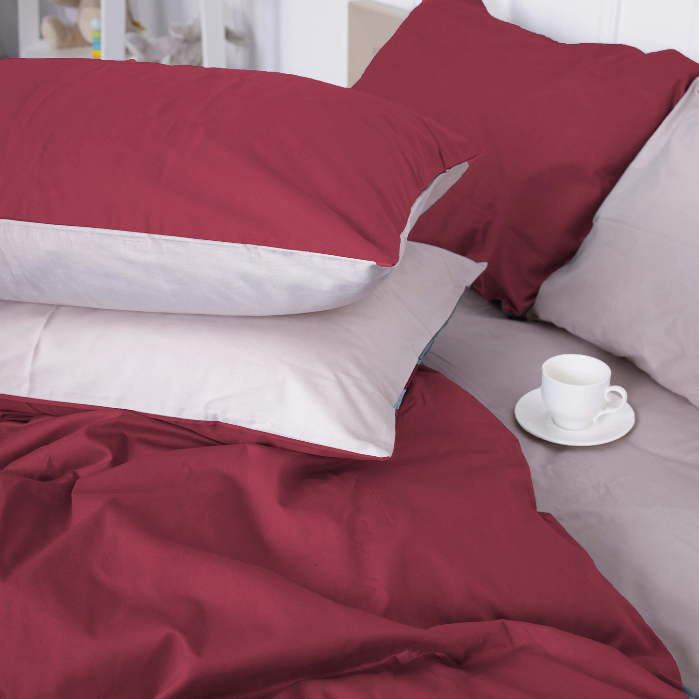 Комплект постільної білизни MirSon Сатин 0847 + 0841 Billy Сімейний (2200002031509)