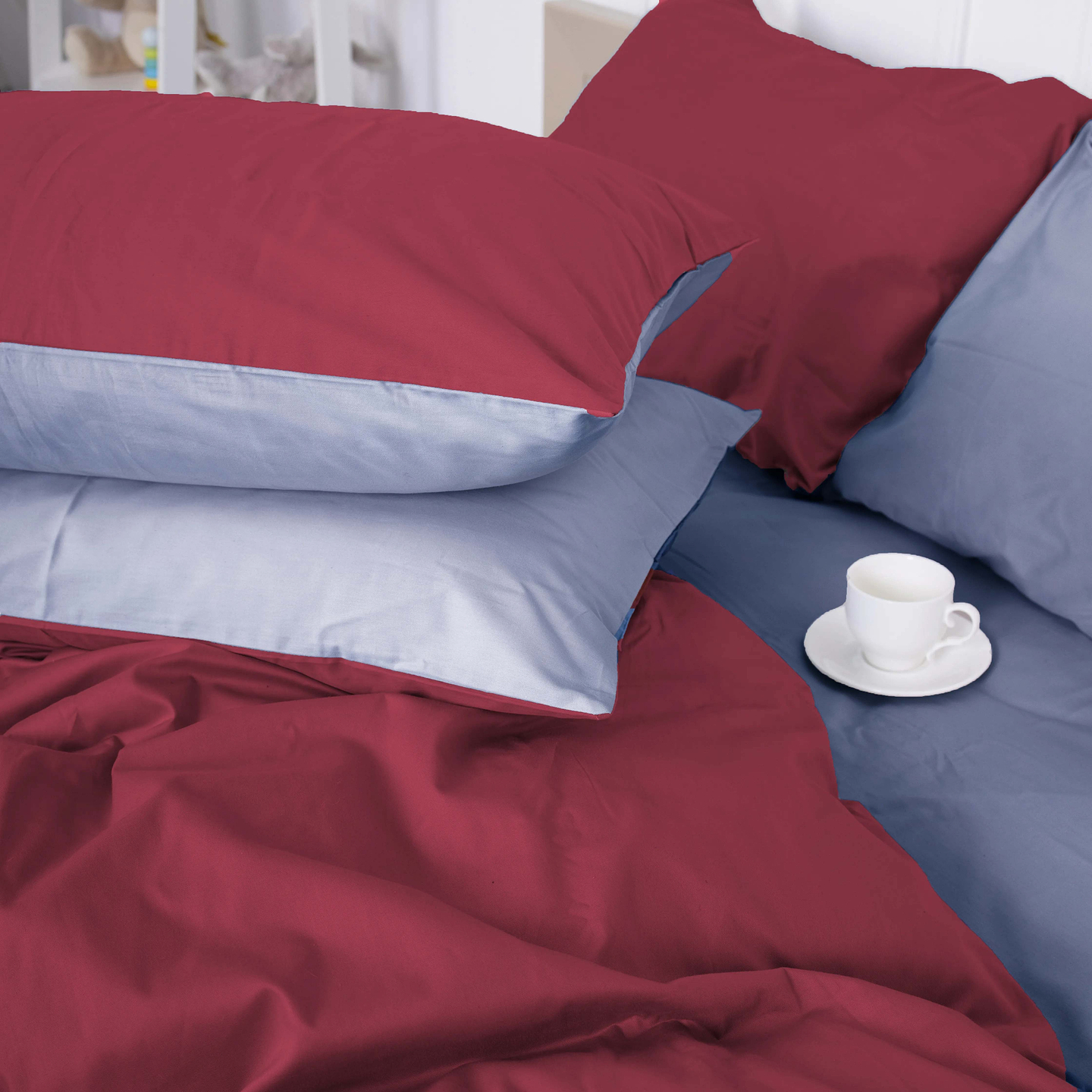 Комплект постільної білизни MirSon Сатин 0847 + 0843 Thomas Сімейний (2200002031905)