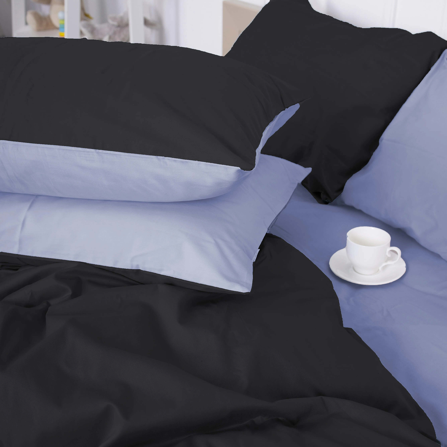 Комплект постільної білизни MirSon Сатин 0848 + 0843 Robert Сімейний (2200002032902)