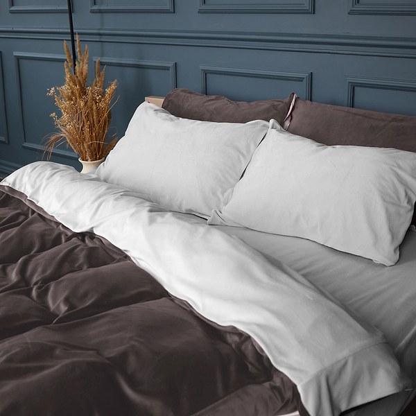 Фото - Комплект постельного белья MirSon Велюр Winter Frost 28-0001 + 28-0005 Snowdrop Velvet 175х210 (2200004004235)