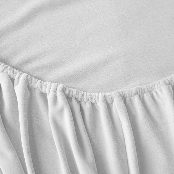 Фото - Комплект постельного белья MirSon Велюр Winter Frost 28-0001 + 28-0005 Snowdrop Velvet 175х210 (2200004004235)