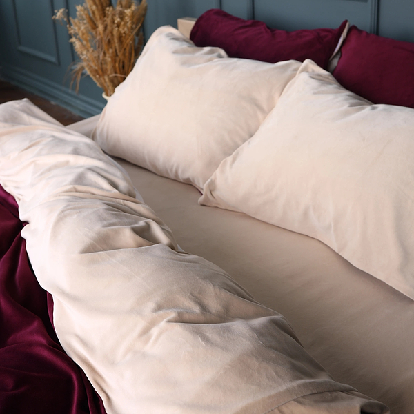 Фото - Комплект постельного белья MirSon Велюр Winter Frost 28-0004 + 28-0002 Adenium Velvet 175х210 (2200004006239)