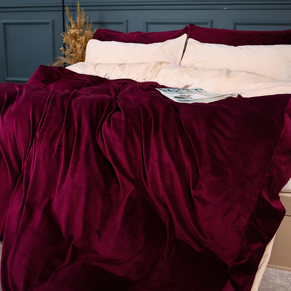 Фото - Комплект постельного белья MirSon Велюр Winter Frost 28-0004 + 28-0002 Adenium Velvet 175х210 (2200004006239)