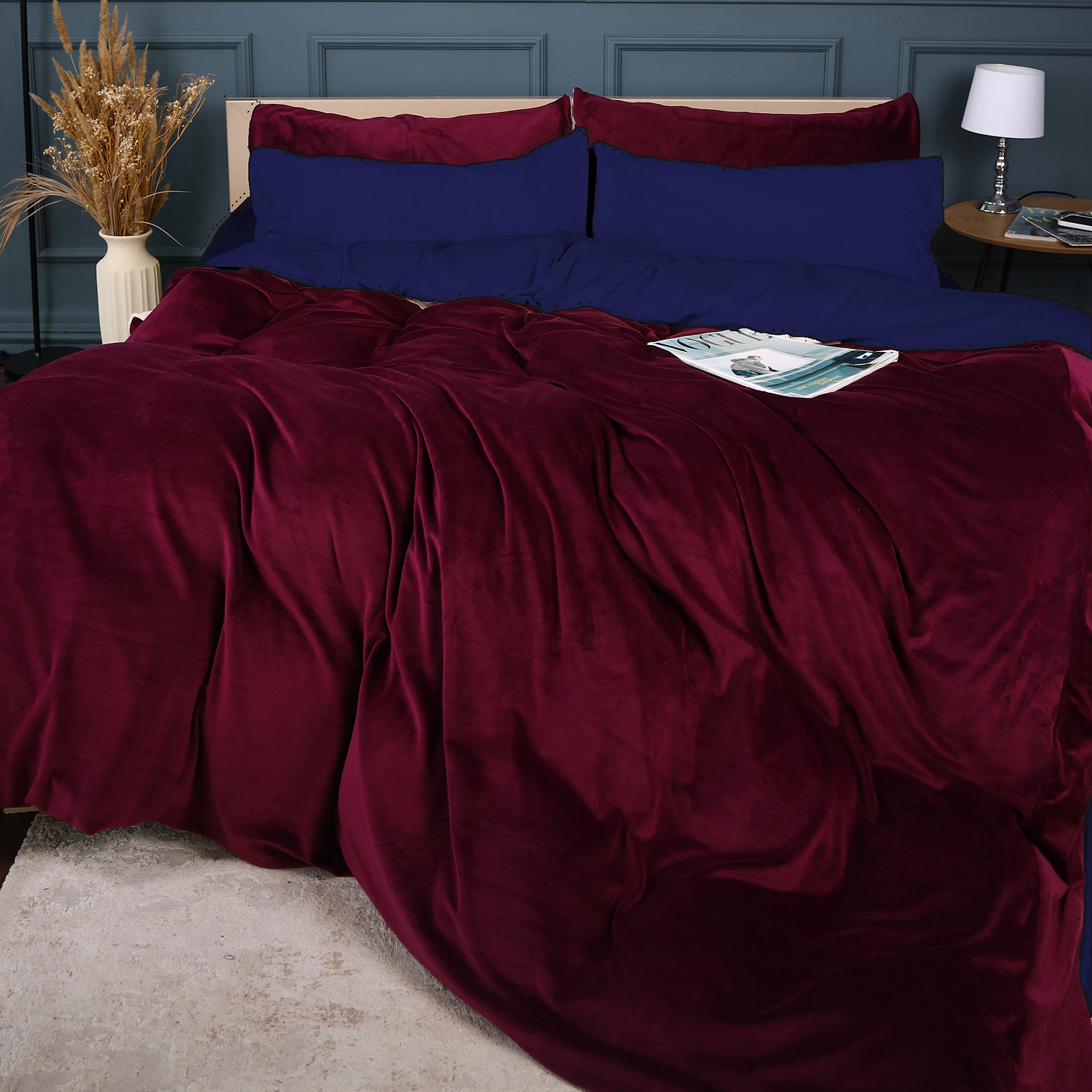 Комплект постільної білизни MirSon Велюр Winter Frost 28-0006 + 28-0002 Primula Velvet 175х210 (2200004007038)