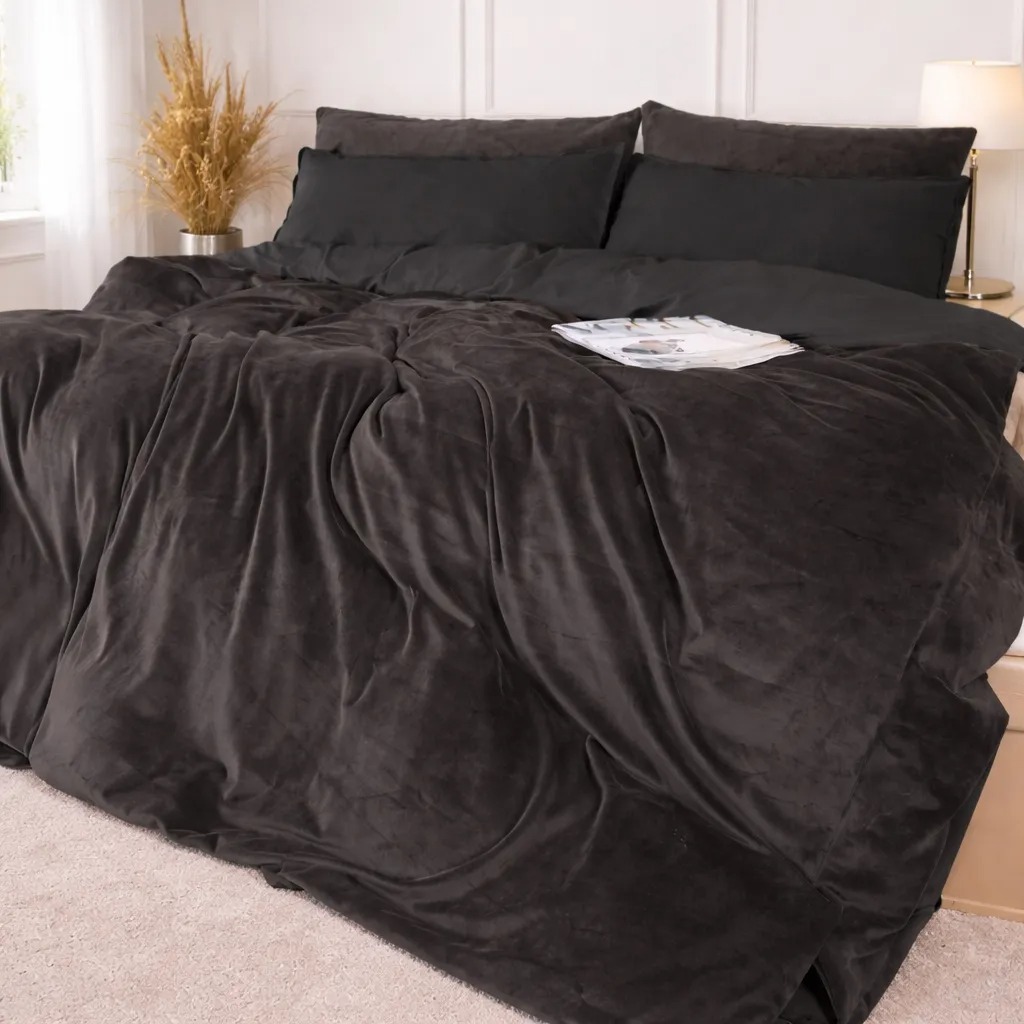 Комплект постільної білизни MirSon Велюр Winter Frost 28-0005 + 28-0003 Anemone Velvet 175х210 (2200004009032)