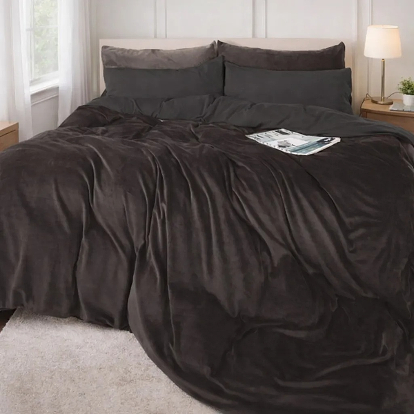 Фото - Комплект постельного белья MirSon Велюр Winter Frost 28-0005 + 28-0003 Anemone Velvet 175х210 (2200004009032)