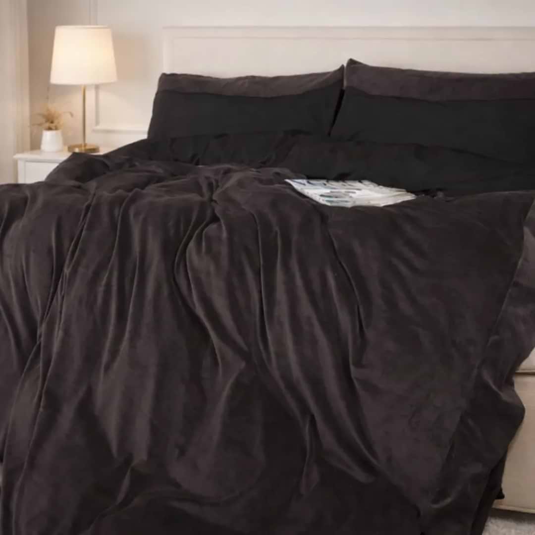 Фото - Комплект постільної білизни MirSon Winter Frost 28-0007 + 28-0003 Rhodies Velvet 2х143х210 (2200004009858)