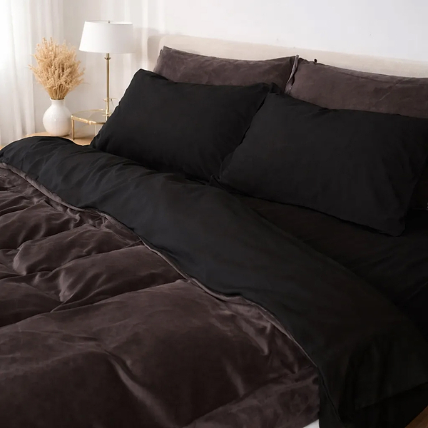 Фото - Комплект постільної білизни MirSon Winter Frost 28-0007 + 28-0003 Rhodies Velvet 2х143х210 (2200004009858)