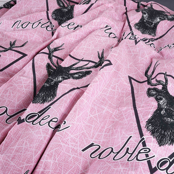 Фото - Комплект постільної білизни дитячий MirSon Бязь Ranforce Elite 17-0516 Noble deers pink 110х140 (2200004659657)