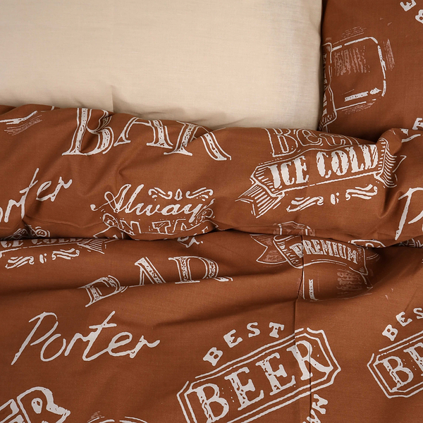Фото - Комплект постільної білизни дитячий MirSon Бязь Ranforce Elite 17-0509 Beer Bar Porter 110х140 (2200004659985)