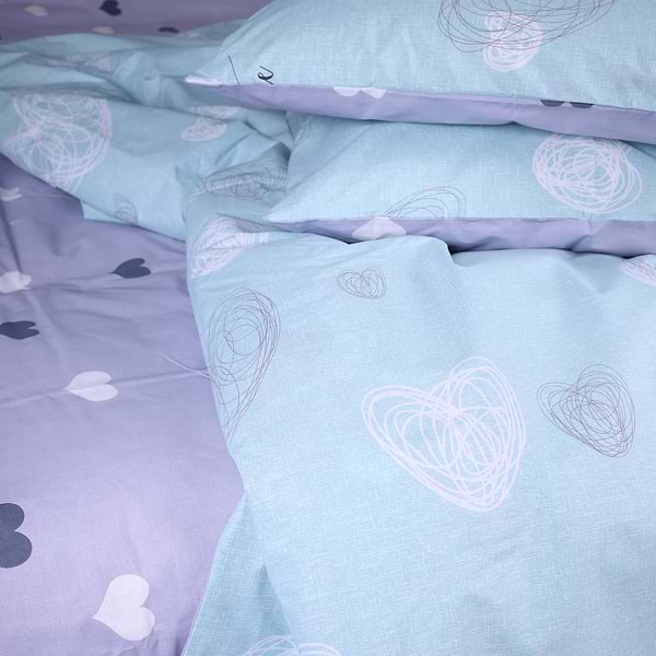 Фото - Комплект постельного белья MirSon Бязь Ranforce Elite 17-0169 Deniz 143х210 см (2200004665634)