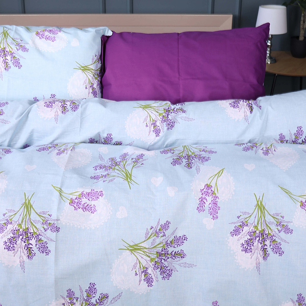 Фото - Комплект постільної білизни дитячий MirSon Бязь Ranforce Elite 17-0130 Lavender sea 110х140 см (2200004661698)