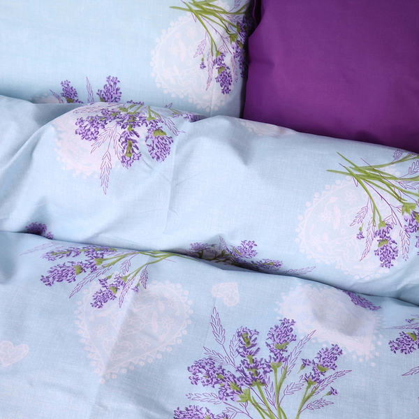 Фото - Комплект постільної білизни дитячий MirSon Бязь Ranforce Elite 17-0130 Lavender sea 110х140 см (2200004661698)