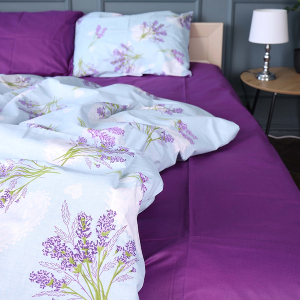 Фото - Комплект постільної білизни дитячий MirSon Бязь Ranforce Elite 17-0130 Lavender sea 110х140 см (2200004661698)