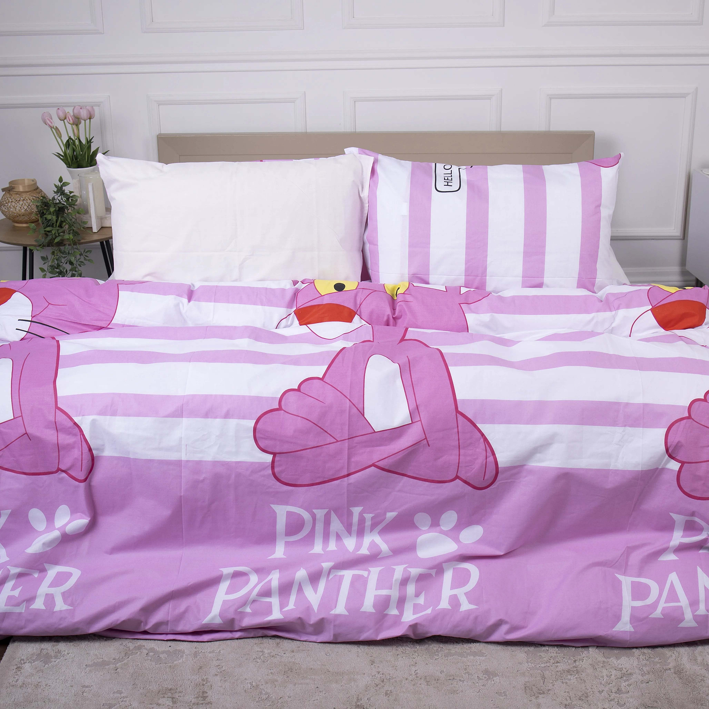 Комплект постільної білизни MirSon Бязь 17-0110 Pink Pantere 2х143х210 см (2200001612174)