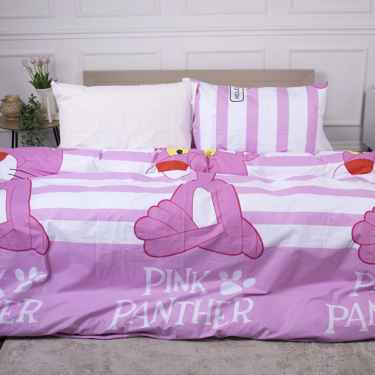 Комплект постільної білизни MirSon Бязь Ranforce Elite 17-0110 Pink Pantere 200х220 см (2200004675800)