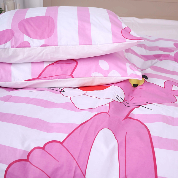 Фото - Комплект постільної білизни дитячий MirSon Бязь Ranforce Elite 17-0110 Pink Pantere 110х140 см (2200004663371)