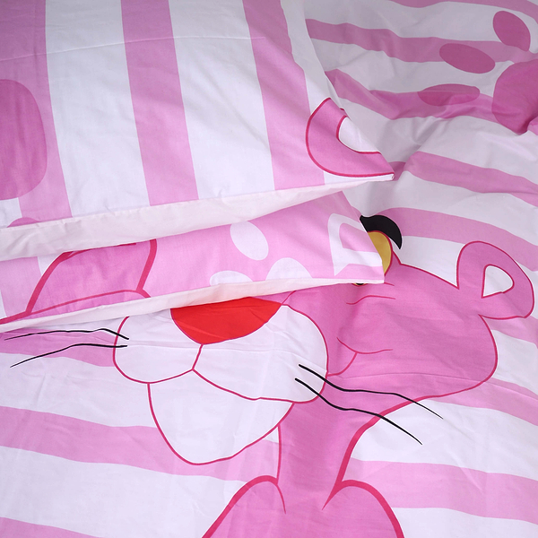 Фото - Комплект постільної білизни MirSon Бязь 17-0110 Pink Pantere 2х143х210 см (2200001612174)