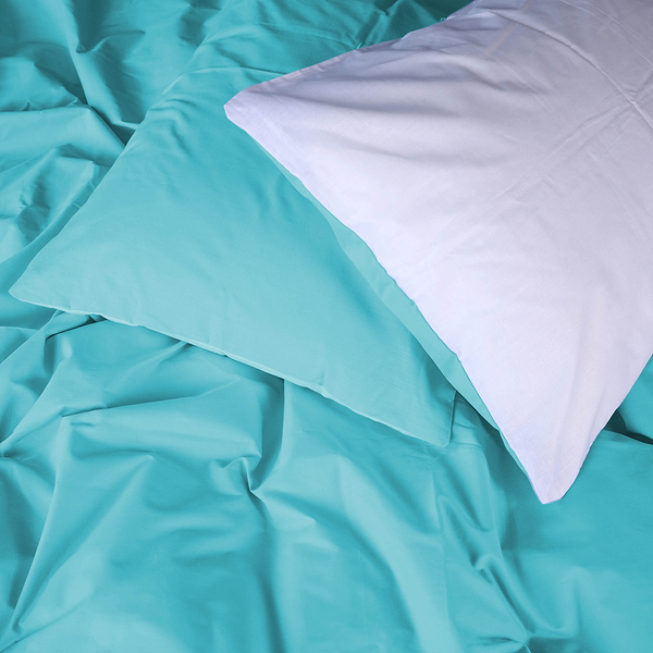 Фото - Комплект постельного белья MirSon Ranforce Elite White-Mint 175х210 (2200004670904)