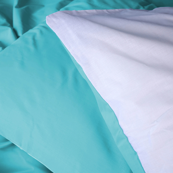 Фото - Комплект постельного белья MirSon Ranforce Elite White-Mint 175х210 (2200004670904)