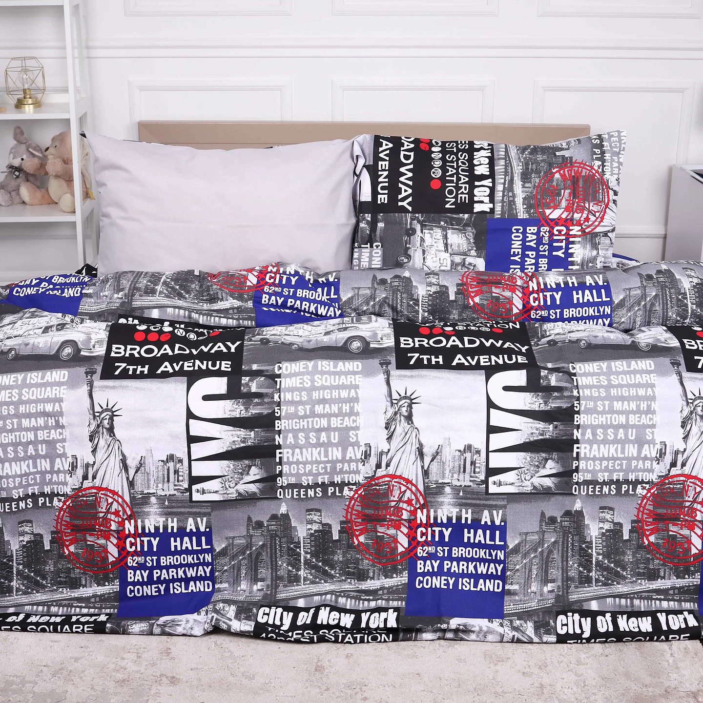 Комплект постільної білизни MirSon Бязь Ranforce Elite 17-0034 Celeste 200x220 (2200004675510)