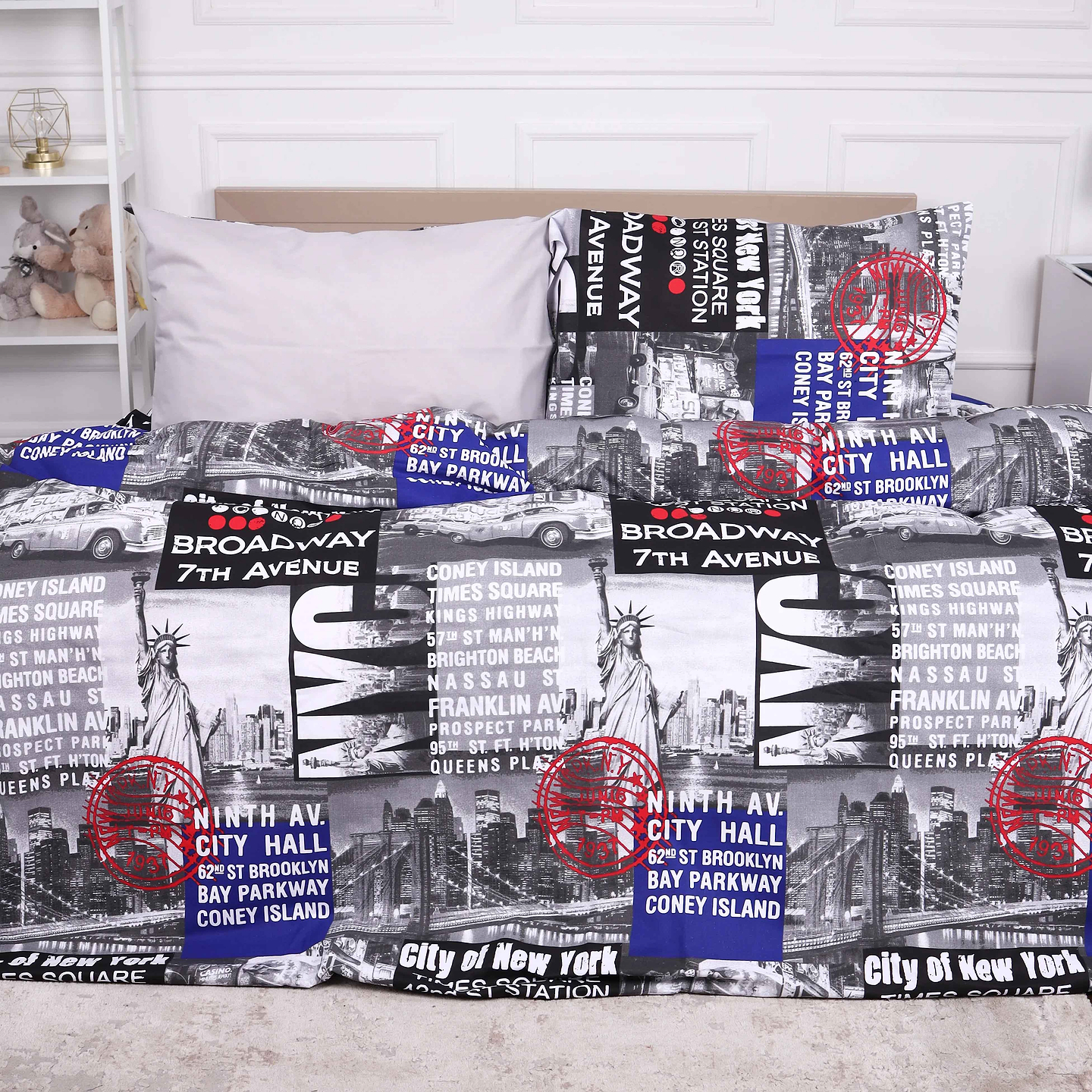 Комплект постільної білизни MirSon Бязь 17-0034 Celeste 200x220 (2200001397095)