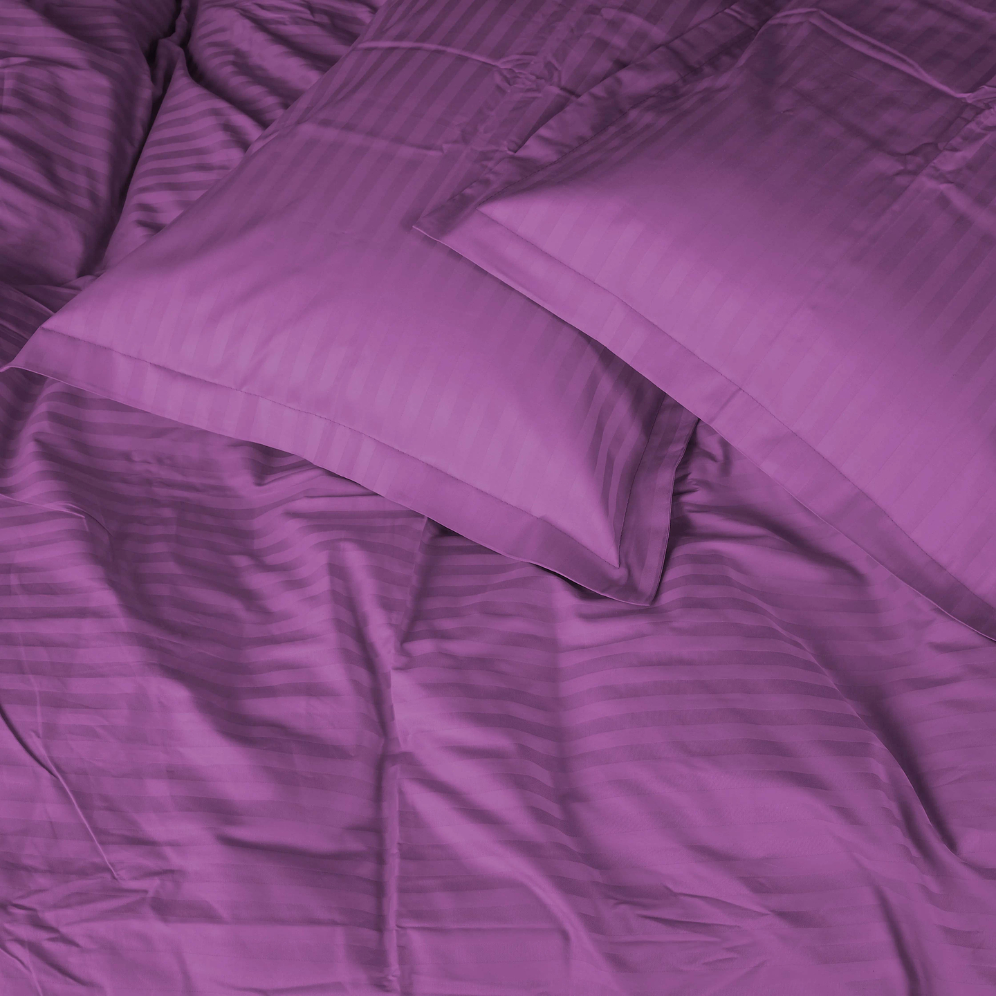 Комплект постільної білизни MirSon Satin Stripe 30-0009 Purple 220х240 см King Size (2200005250730)