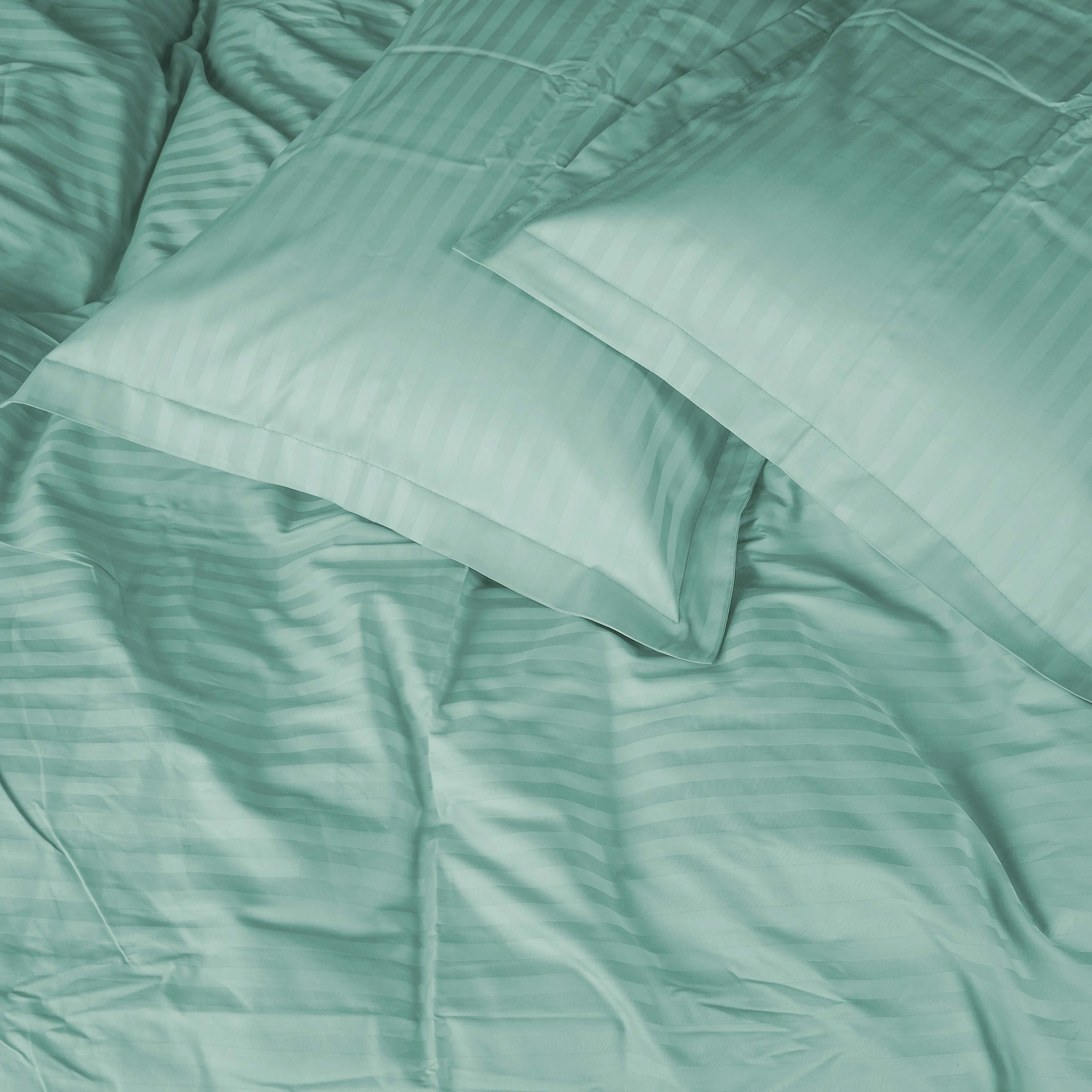 Комплект постельного белья MirSon Satin Stripe 30-0013 Azure 175х210 см (2200005252390)