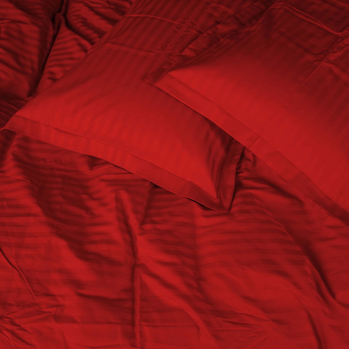 Комплект постільної білизни MirSon Satin Stripe 30-0018 Red 220х240 см King Size (2200005254523)