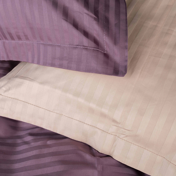 Фото - Комплект постельного белья MirSon Satin Stripe 30-0008 +30-0004 Waleis 143х210 см (2200005257463)