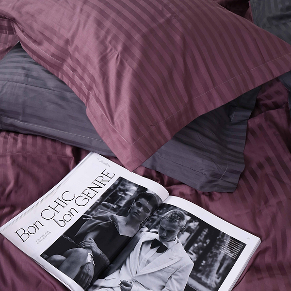 Фото - Комплект постільної білизни MirSon Satin Stripe 30-0008 +30-0011 Fenilla 143х210 см (2200005257661)