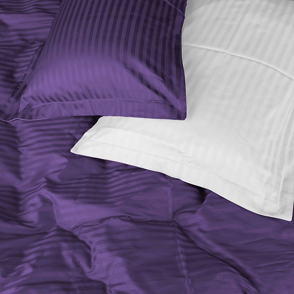 Фото - Комплект постільної білизни MirSon Satin Stripe 30-0009 +30-0001 Belinda 143х210 см (2200005257869)