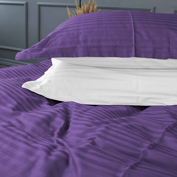 Фото - Комплект постільної білизни MirSon Satin Stripe 30-0009 +30-0001 Belinda 143х210 см (2200005257869)