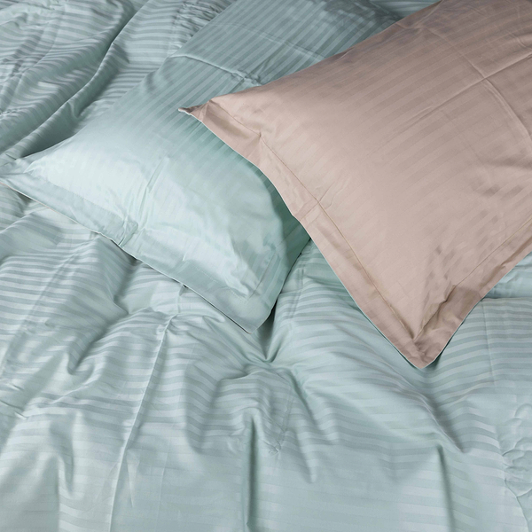 Фото - Комплект постельного белья MirSon Satin Stripe 30-0013 +30-0004 Rovena 143х210 см (2200005259467)