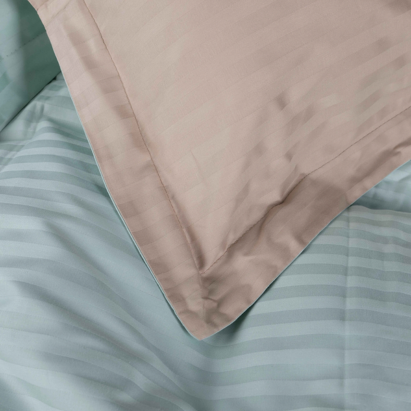 Фото - Комплект постельного белья MirSon Satin Stripe 30-0013 +30-0004 Rovena 143х210 см (2200005259467)