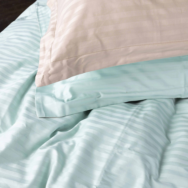 Фото - Комплект постельного белья MirSon Satin Stripe 30-0013 +30-0004 Rovena 143х210 см (2200005259467)