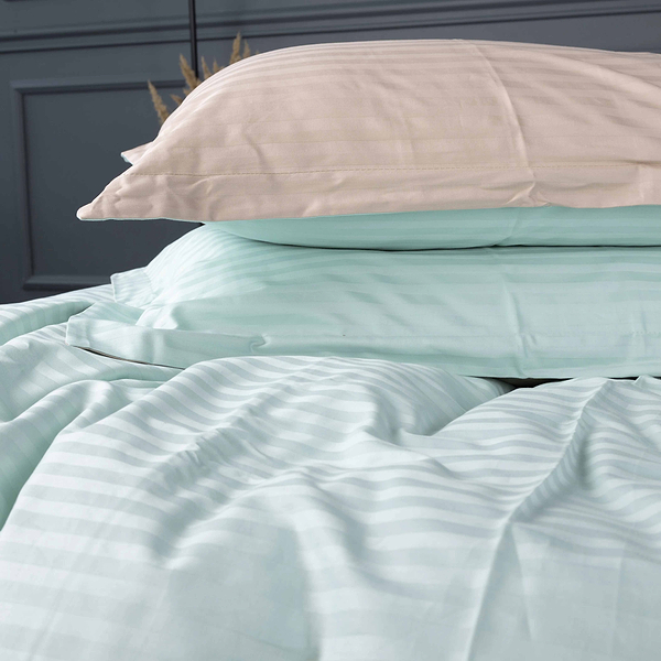 Фото - Комплект постельного белья MirSon Satin Stripe 30-0013 +30-0004 Rovena 143х210 см (2200005259467)