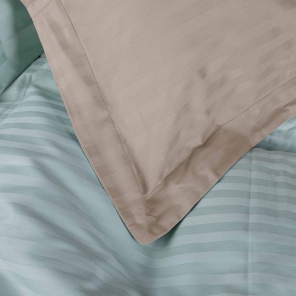 Фото - Комплект постільної білизни MirSon Satin Stripe 30-0015 +30-0004 Gavenia 143х210 см (2200005260869)