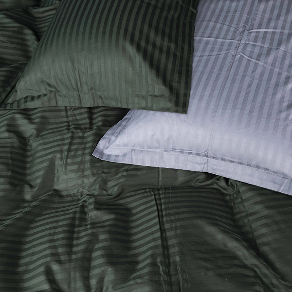 Фото - Комплект постельного белья MirSon Satin Stripe 30-0017 +30-0012 Galatee 143х210 см (2200005262269)