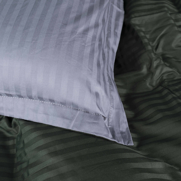 Фото - Комплект постельного белья MirSon Satin Stripe 30-0017 +30-0012 Galatee 143х210 см (2200005262269)