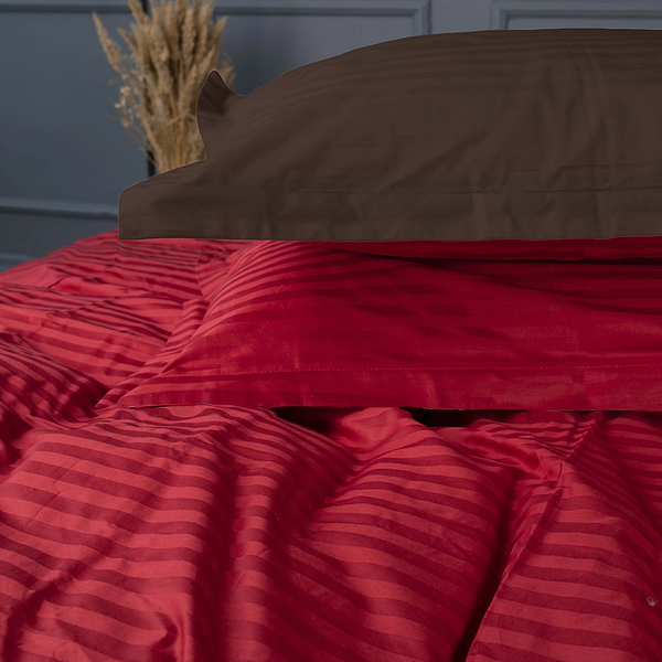 Фото - Комплект постельного белья MirSon Satin Stripe 30-0018 +30-0006 Brendon 143х210 см (2200005262863)