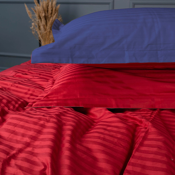 Фото - Комплект постельного белья MirSon Satin Stripe 30-0018 +30-0019 Mardin 143х210 см (2200005263068)